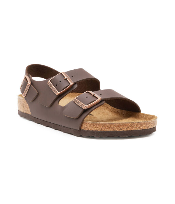 

Сандалии мужские Birkenstock Milan кожаные, коричневый