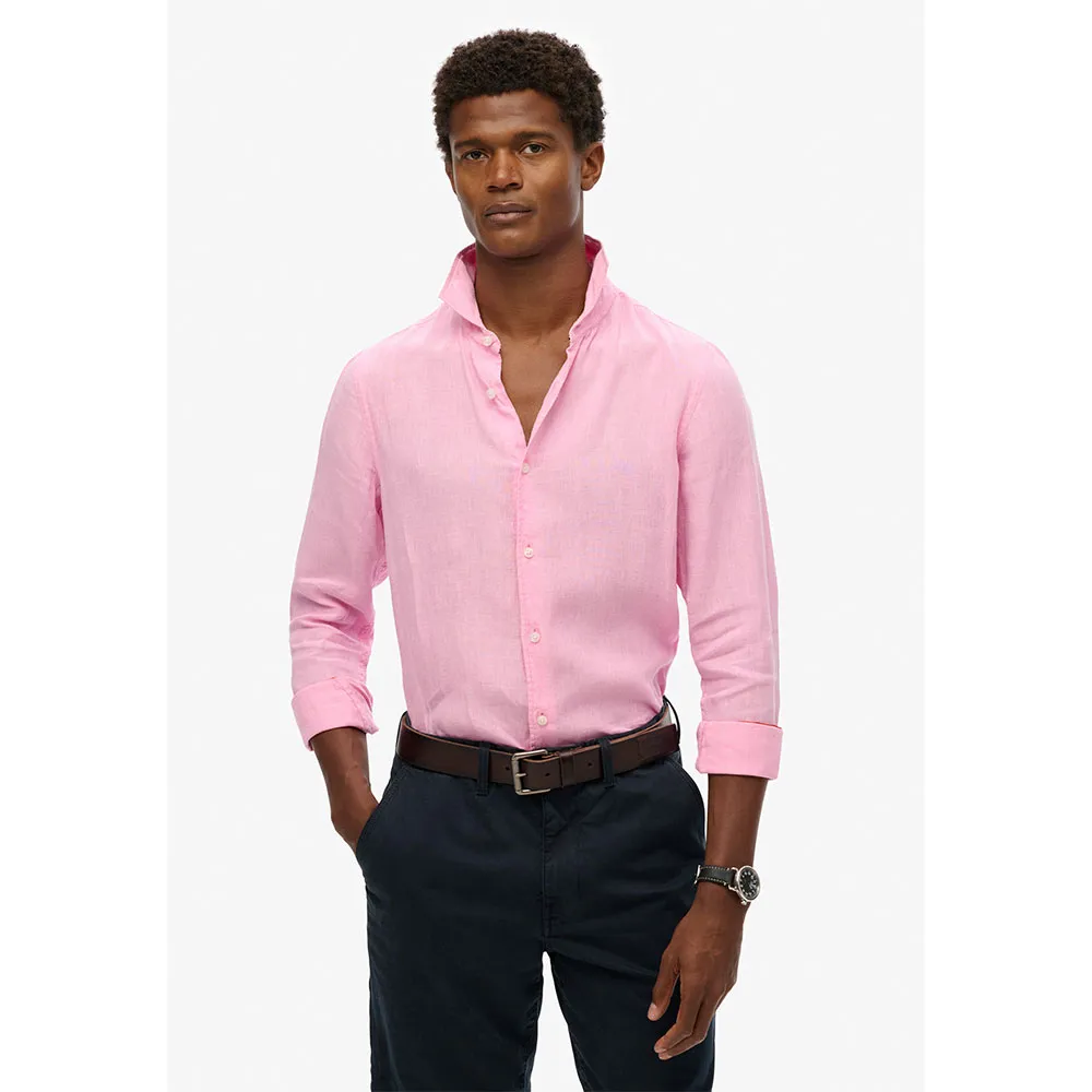 

Рубашка Superdry Vacation Linen, розовый