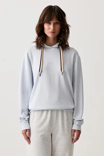 Худи с капюшоном полосатое CP Stripe Hoodie BOSS, синий