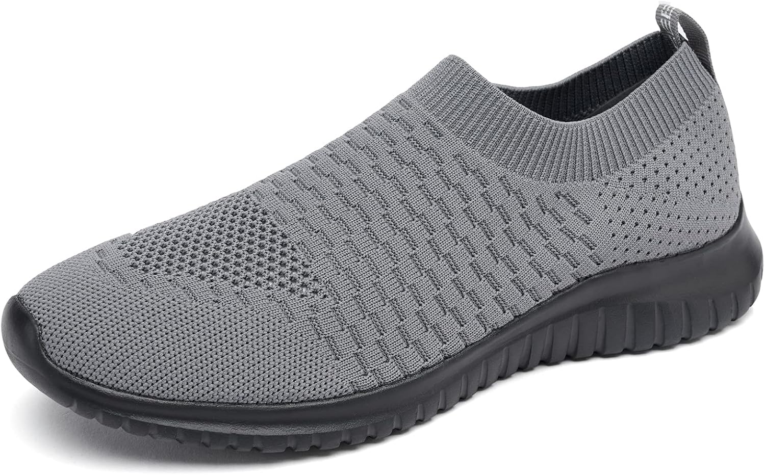 

Мужские кроссовки TIOSEBON с легкой посадкой, для ходьбы, из трикотажной сетки, черный/серый