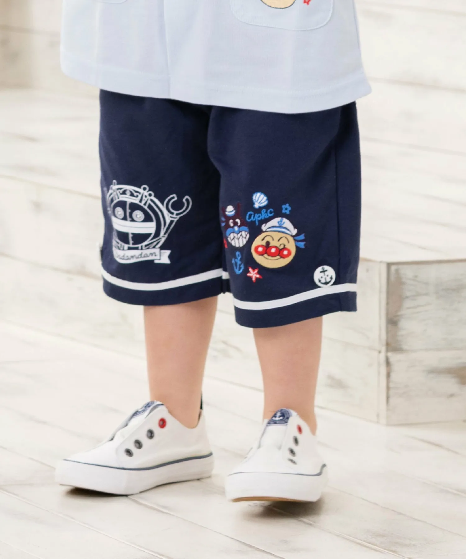 Apkc/брюки морской пехоты с вышивкой anpanman baikinman Anpanman Kids Collection, цвет Navy — фото 3