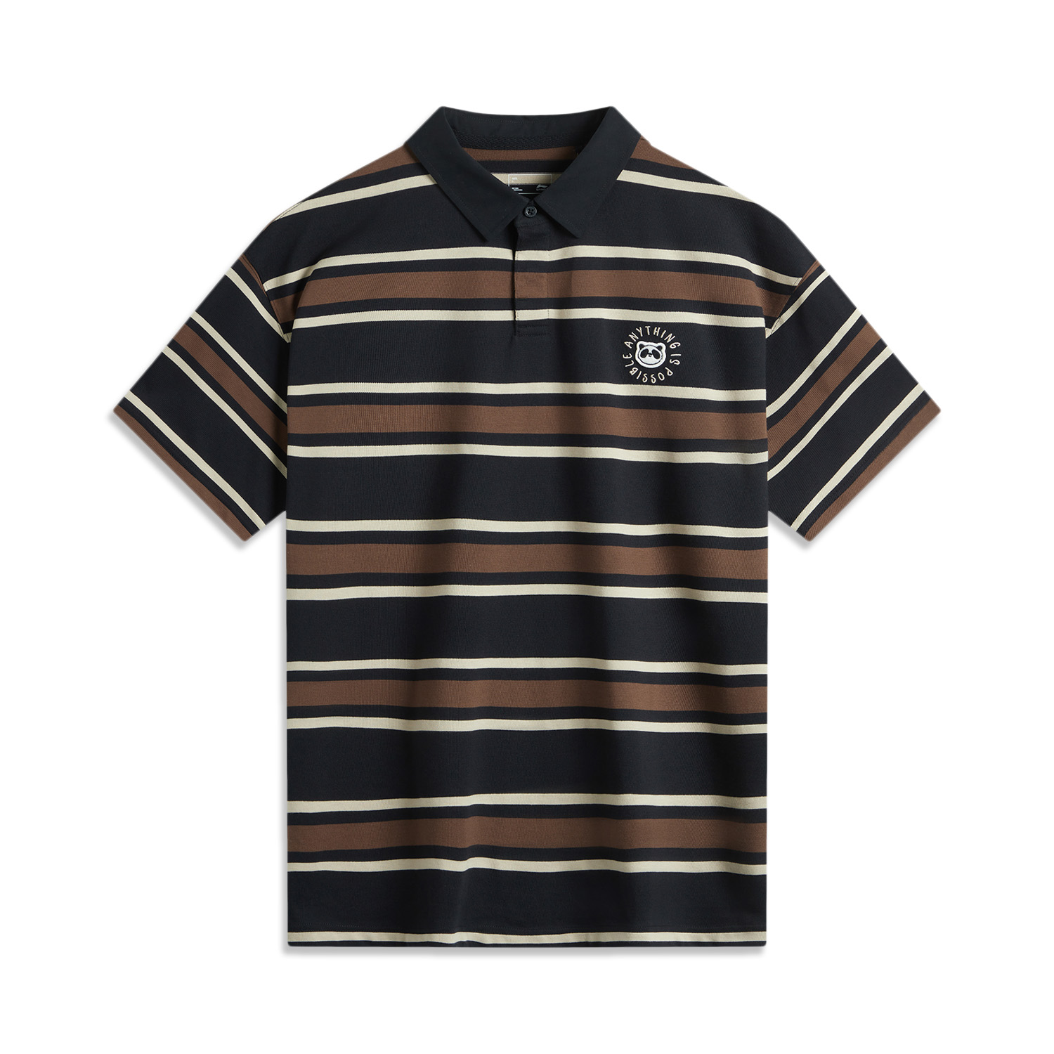 

Polo-футболка Li-Ning Sports Life Collection мужская, цвет black oxford umber clay