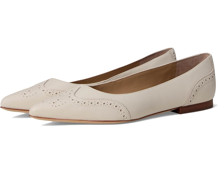 Балетки Lauren Ralph Lauren Loraine Nappa Leather Ballet Flat, цвет Soft White/Soft White