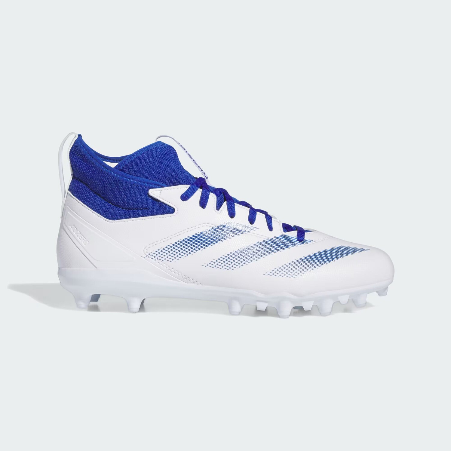 

Бутсы для американского футбола Adizero Impact.2 Adidas, цвет Cloud White/Royal Blue/Cloud White