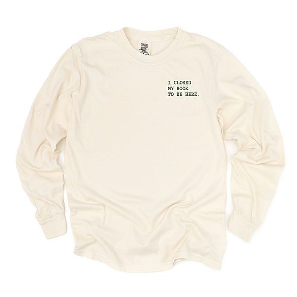 

Вышитая футболка i closed my book to be here с длинным рукавом, окрашенная в готовом виде Simply Sage Market, Ivory, Зеленый, Вышитая футболка i closed my book to be here с длинным рукавом, окрашенная в готовом виде Simply Sage Market, Ivory