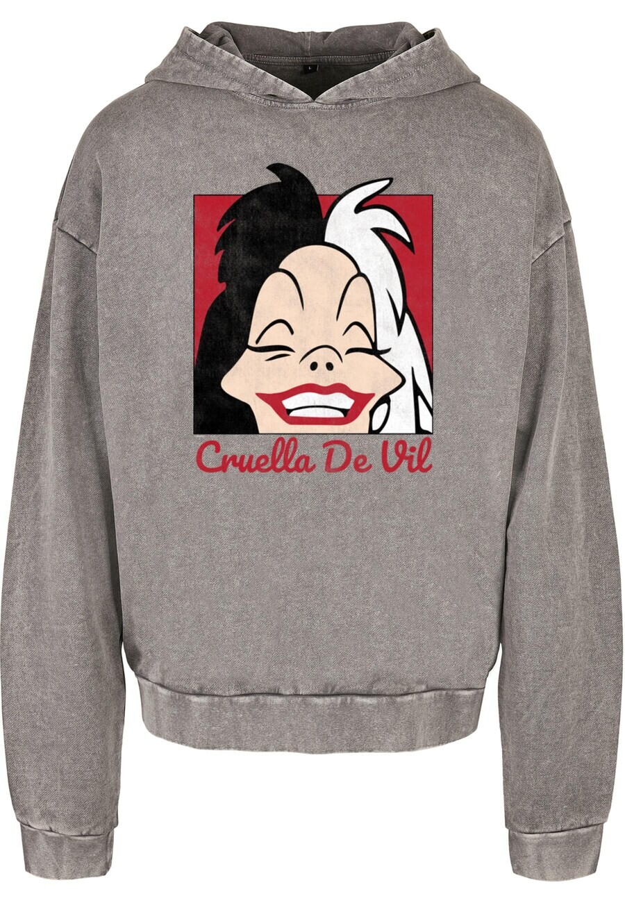

Толстовка с капюшоном ABSOLUTE CULT Sweatshirt 101 Dalmations - Cruella De Vil, серый
