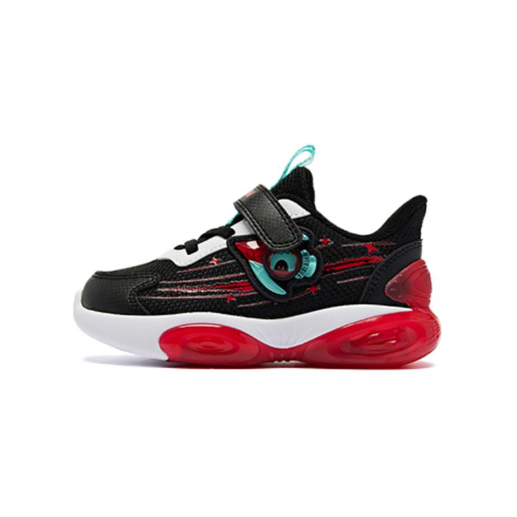 

QIAODAN Скользостойкие противоударные износостойкие низкие детские ботинки Black Red