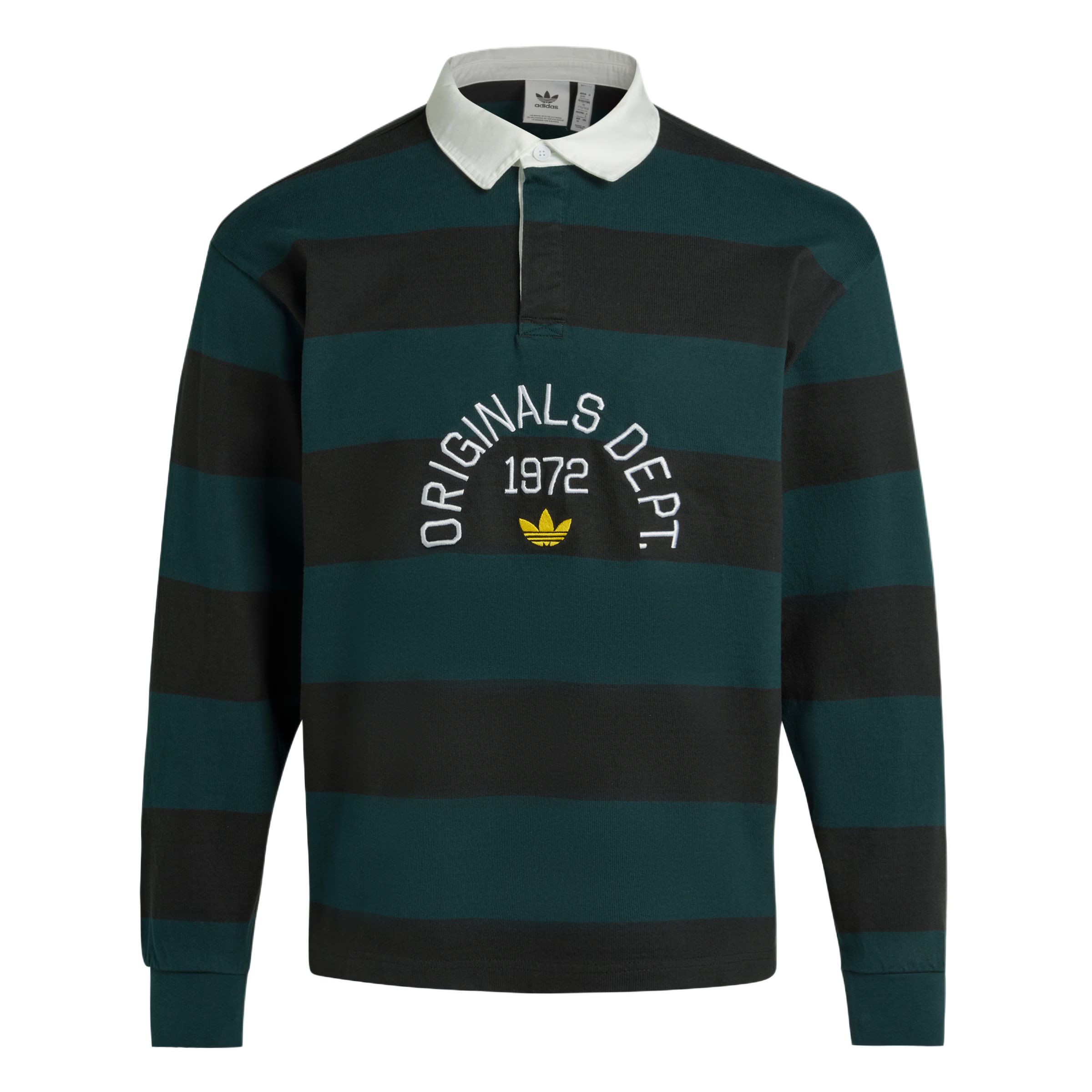 

Поло SS25 мужская Adidas Originals, черный/зеленый