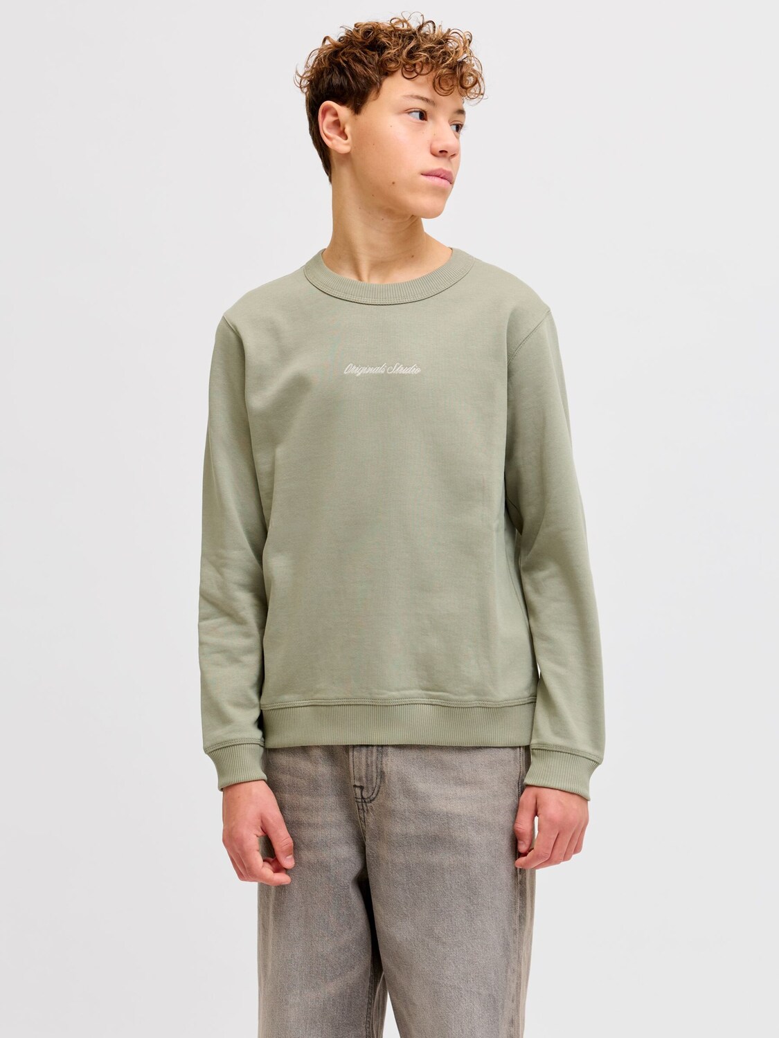 Jack & Jones Junior Толстовка в пастельно-зеленом цвете — фото 2