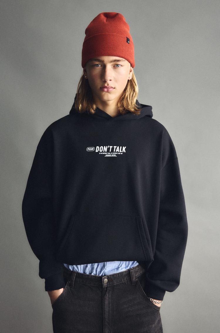 

Толстовка Stwd Pull And Bear, черный