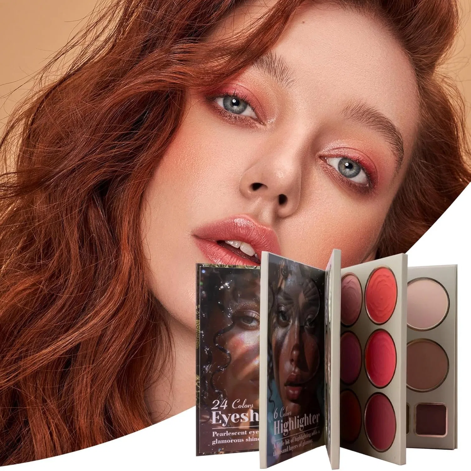 Палетка теней Makeup Book Palette матовая и шиммерная Generic — фото 3