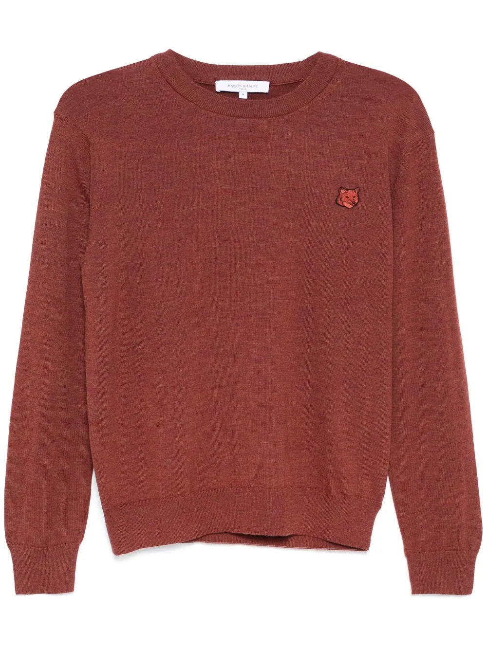 

Джемпер с нашивкой Bold Fox Maison Kitsuné, коричневый