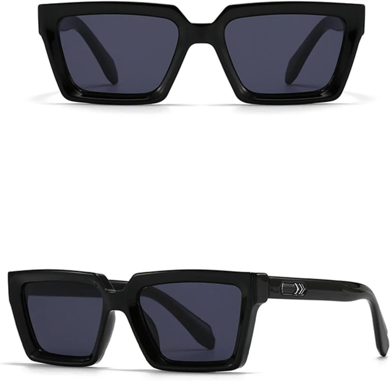 

Классические солнцезащитные очки с заклепками для женщин и мужчин, роскошные винтажные панк-очки, популярные очки для активного отдыха и вождения TKKTLLT, Black Black