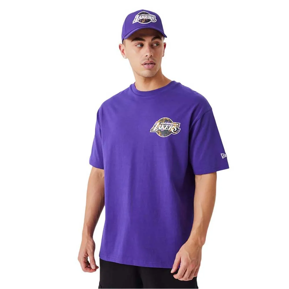 

Футболка с коротким рукавом New Era Large Team Logo Los Angeles Lakers, фиолетовый