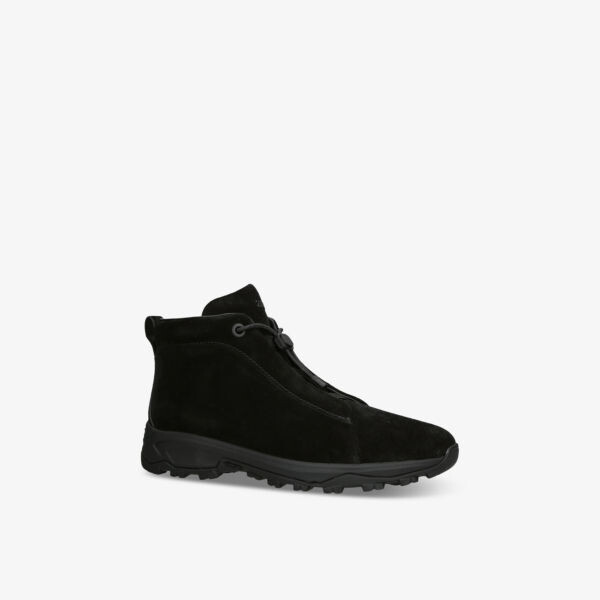 Высокие кроссовки Vetta Suede с тройной строчкой Ermenegildo Zegna, черный — фото 3