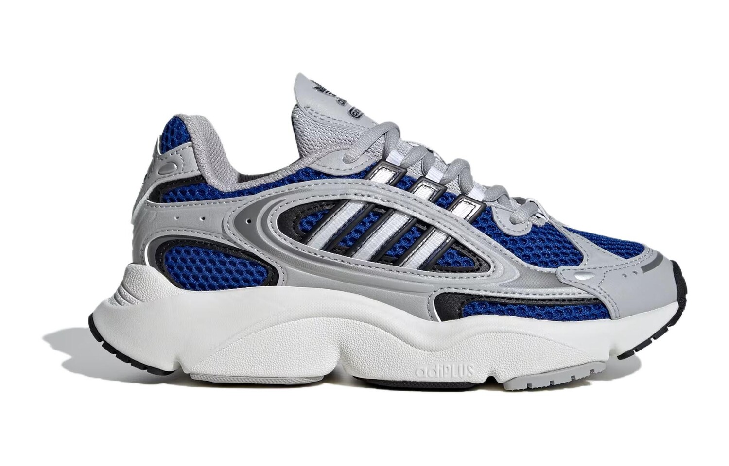 Adidas Ozmillen Серый Основной Черный Королевский Синий GS, кроссовки, кроссовки Adidas Originals — фото 2