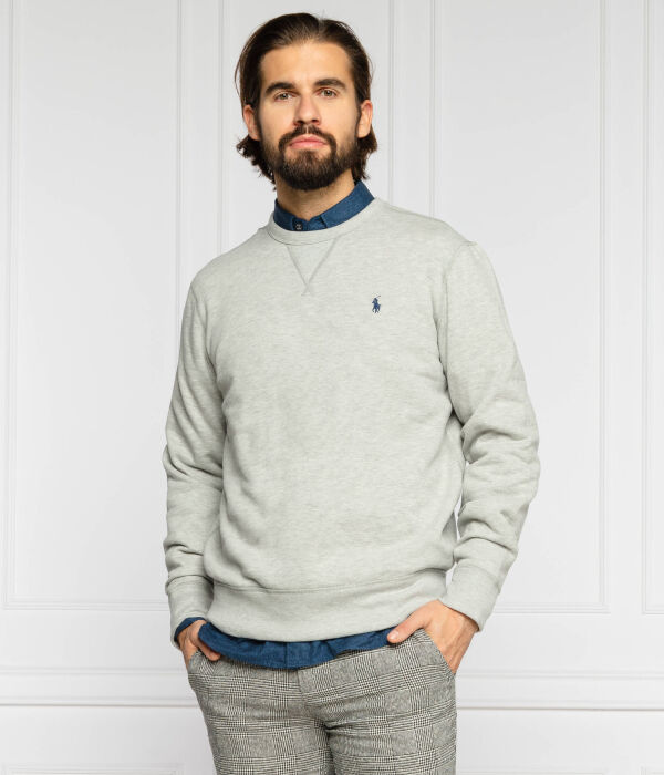 Толстовка мужская Polo Ralph Lauren с круглым вырезом и логотипом, серый — фото 3