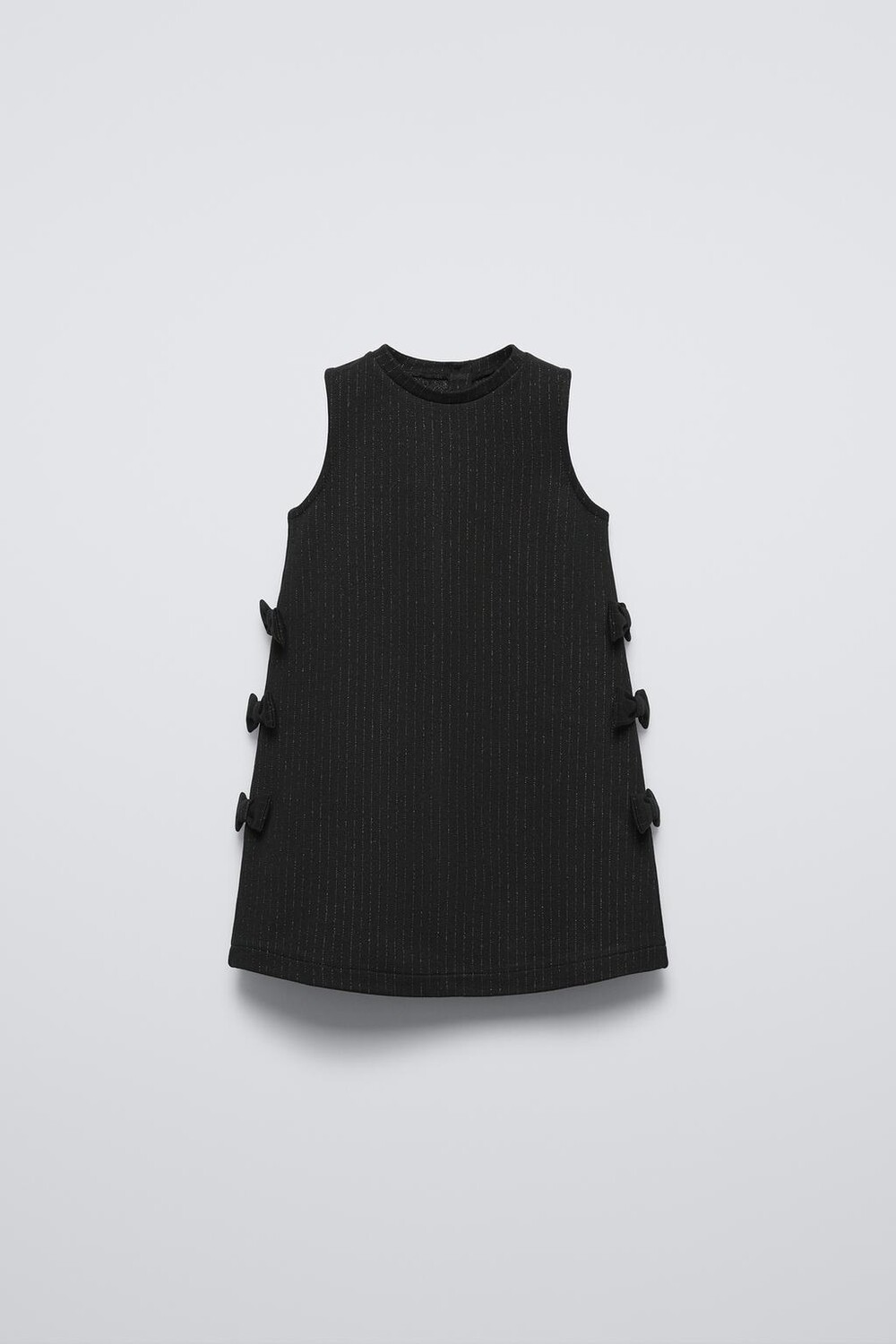 

Платье в блестящую полоску ZARA, черный
