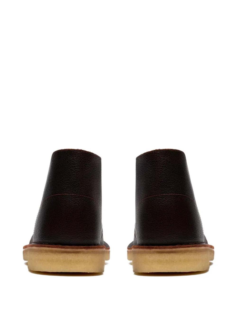 Сапоги из кожи с твидовой отделкой Clarks Originals, коричневый — фото 3