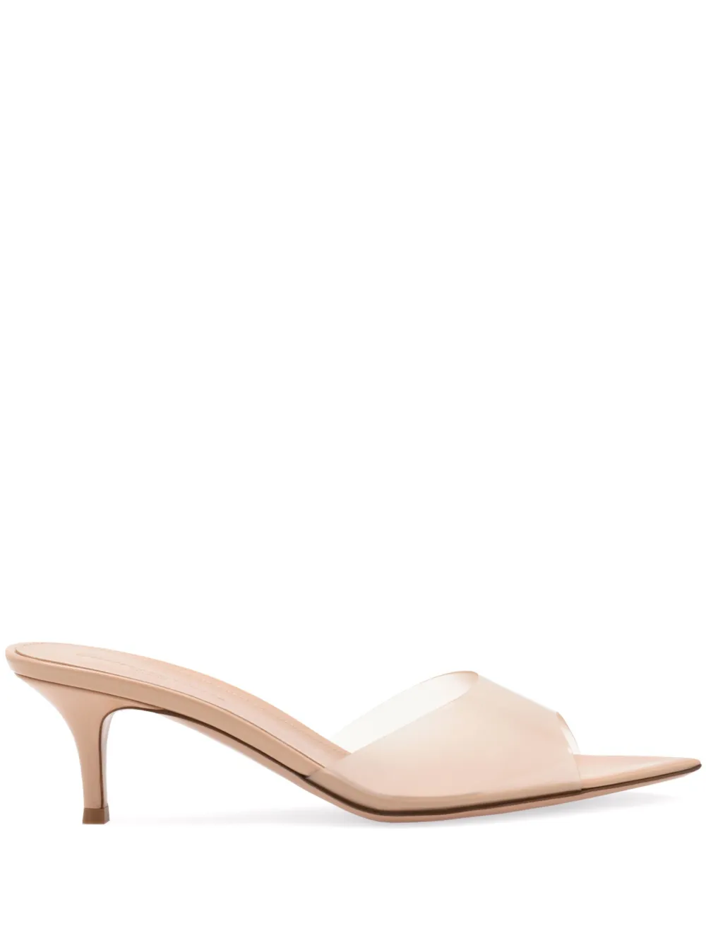 Прозрачные мюли Elle 55 Gianvito Rossi, нейтральный