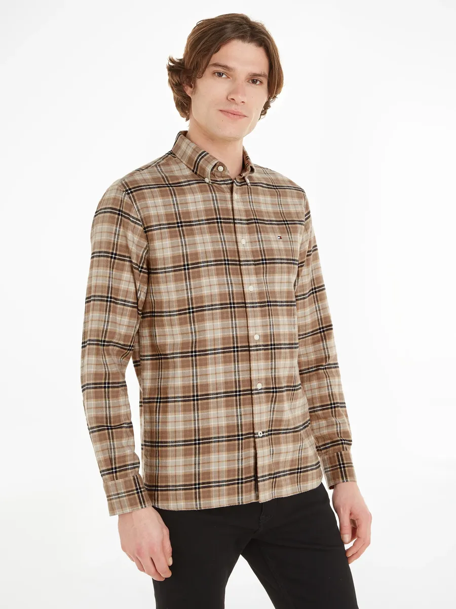 

Рубашка в клетку Tommy Hilfiger "BRUSHED TOMMY TARTAN SMALL SHIRT", хаки
