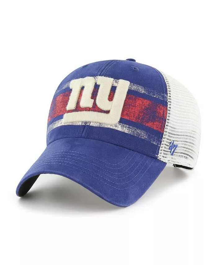 

Мужская королевская белая состаренная бейсболка New York Giants Interlude MVP Trucker Snapback '47 Brand