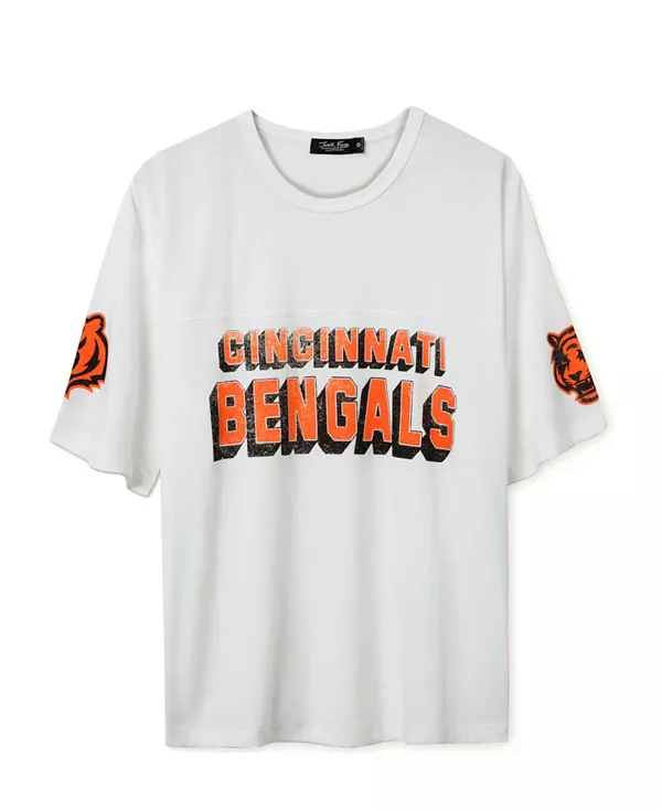 

Футболка унисекс с изображением полузащитника команды «Цинциннати Бенгалс» НФЛ Junk Food Clothing, белый