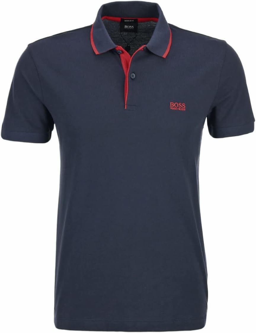 

Hugo Boss мужская поло Firenze Regular Fit из пима-хлопка 50182831, Dark Blue