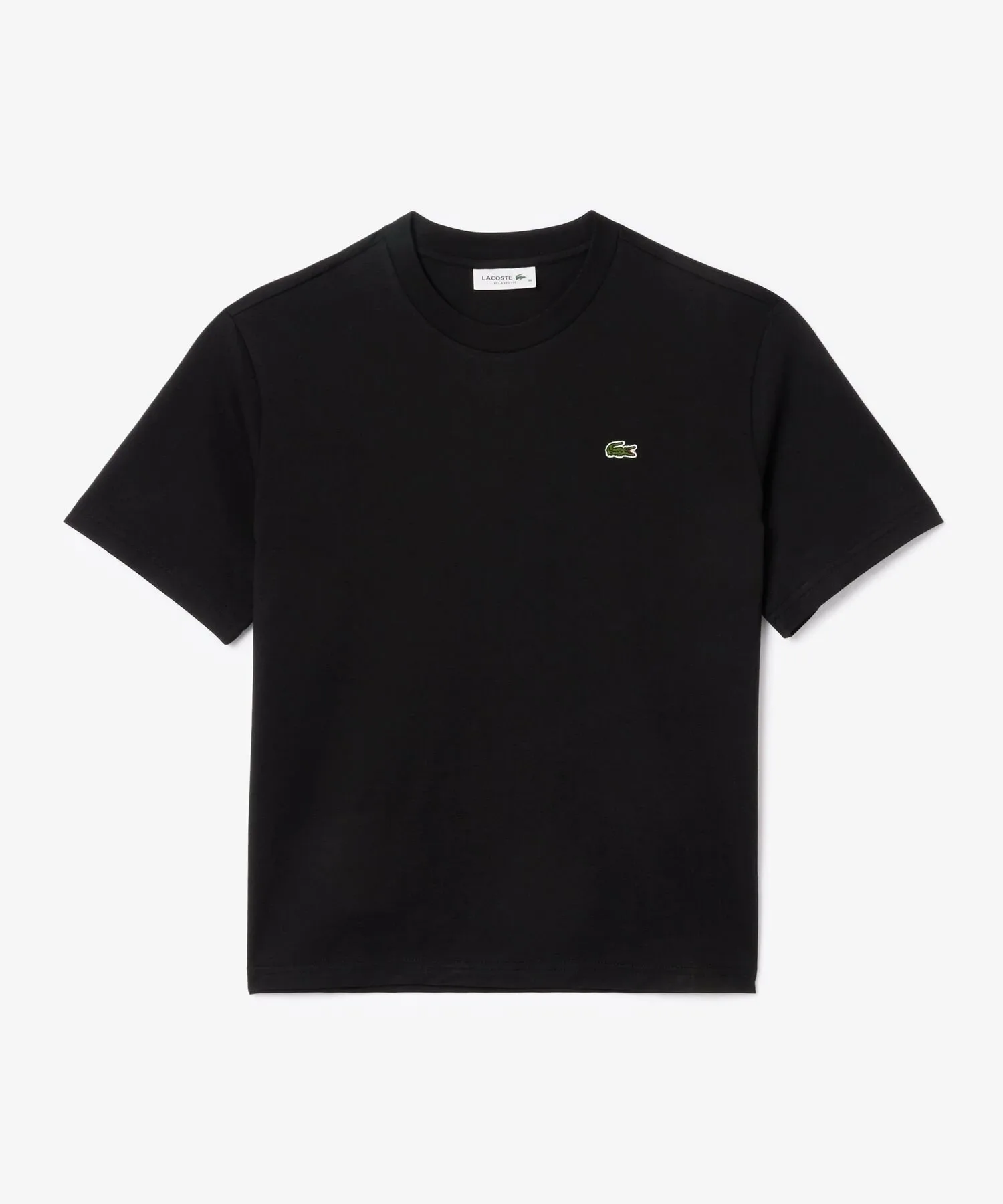 Футболка LACOSTE, Black, с коротким рукавом, из хлопка пима — фото 3