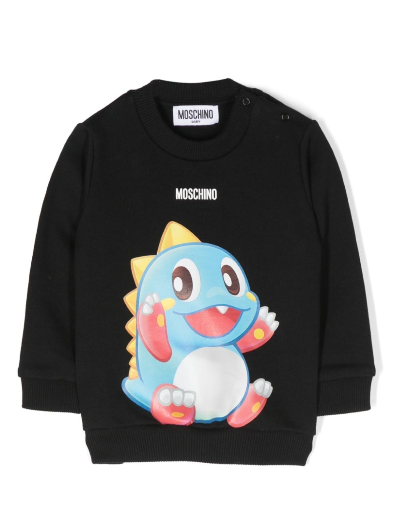 

Moschino Kids толстовка с принтом, черный