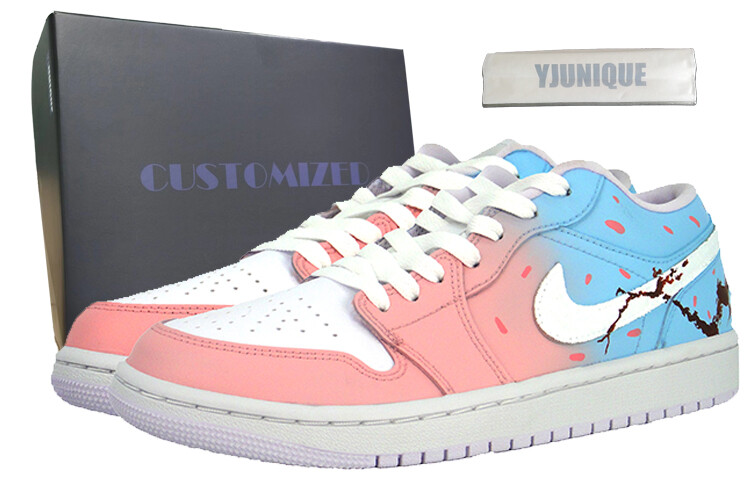 

Кроссовки Air Jordan 1 Vintage Basketball Shoes Women's Low-top Brown, розовый
