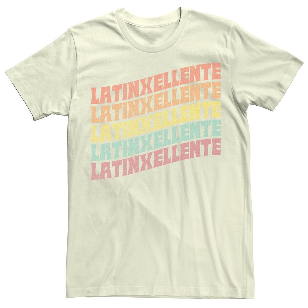 

Мужская футболка Latinxellente с текстом Licensed Character, цвет Natural