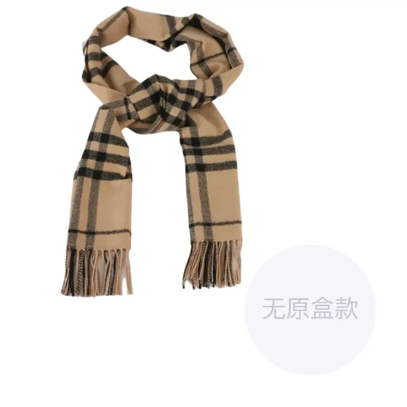 

Burberry Шерстяной вязаный шарф унисекс коричневый, Brown