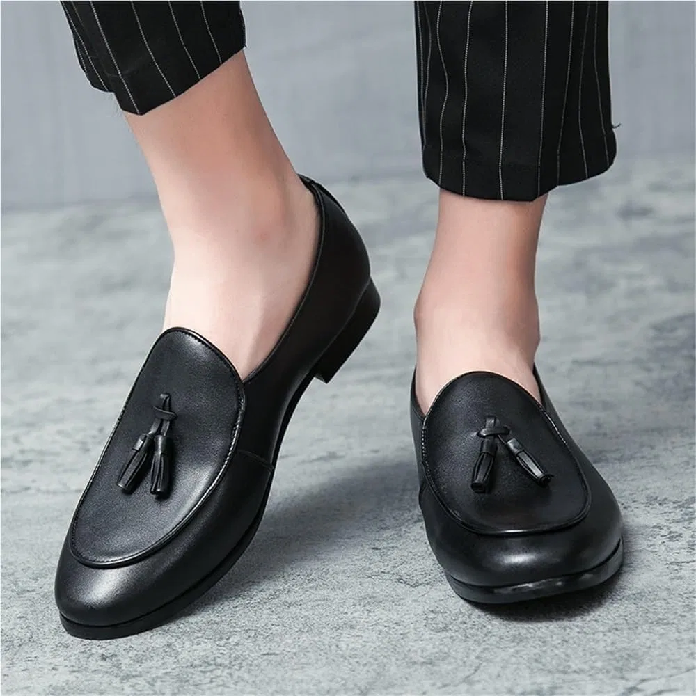 Лоферы кожаные Handmade, Black DHFIRUFSHLO — фото 3