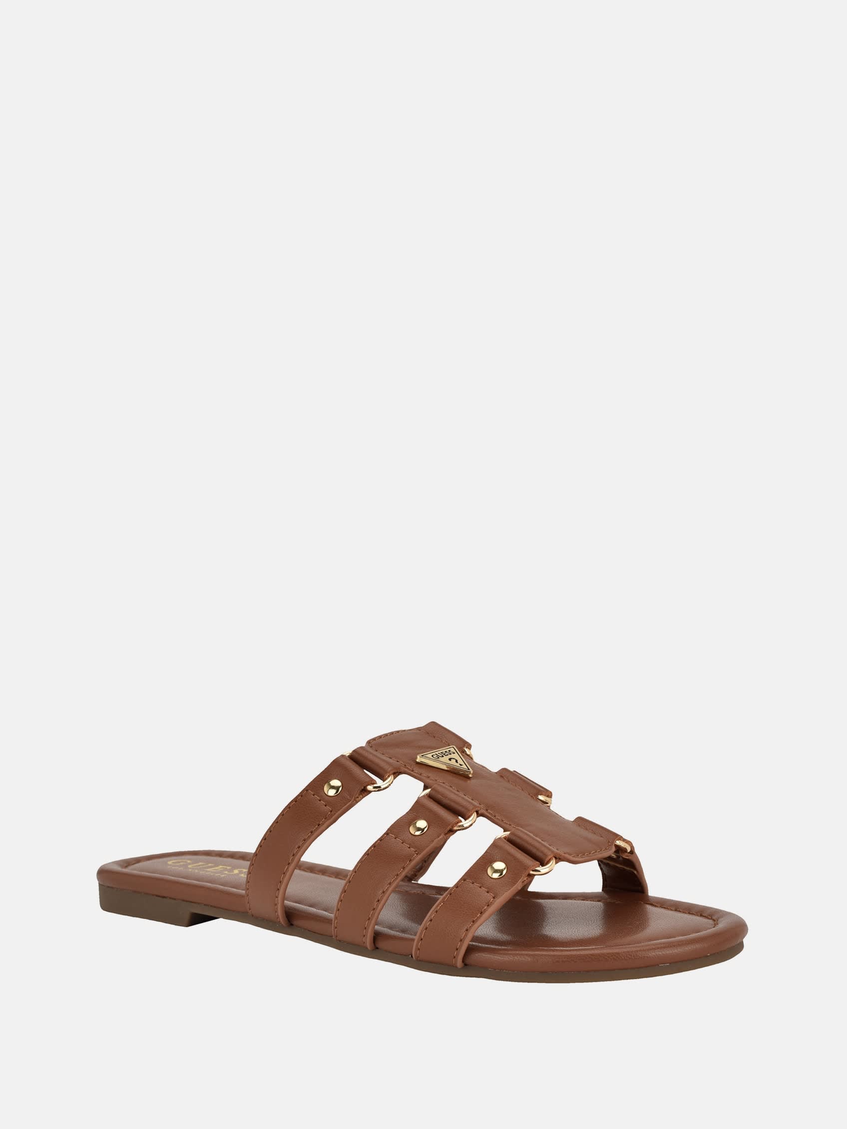 Сандалии Leania Gladiator Slide Guess Factory, коричневый
