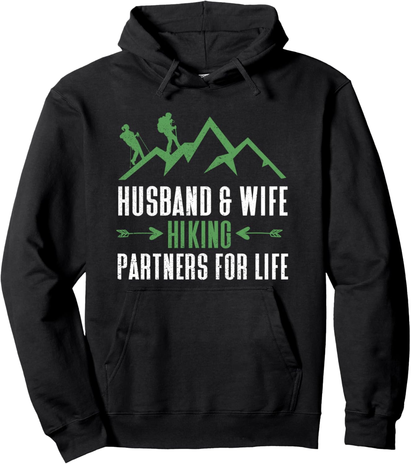

Муж и жена - партнеры по походам на всю жизнь - Худи Funny National Park Hiking Gifts For Men Or Women, черный