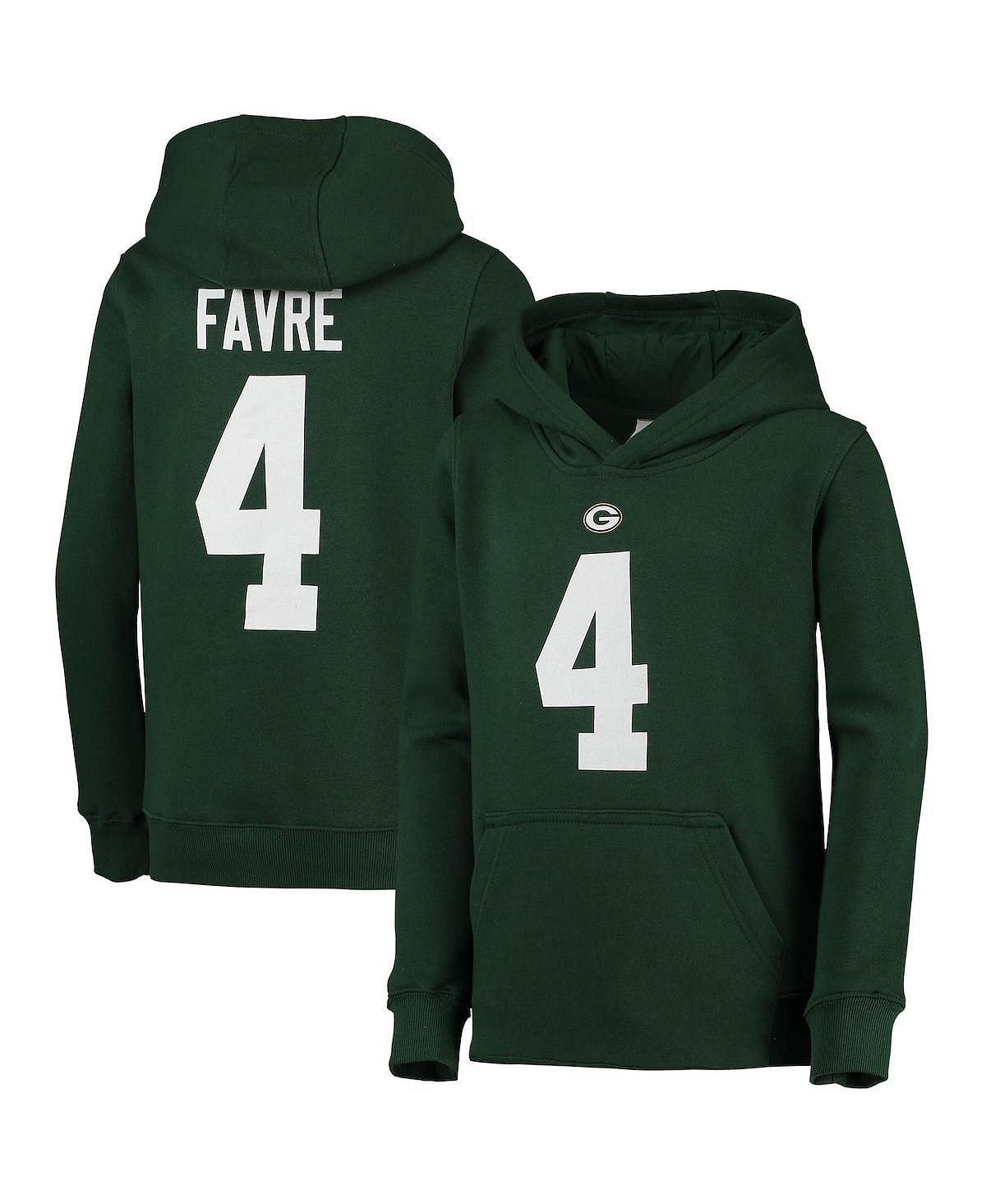 

Big Boys Brett Favre Green Грин Бэй Пэкерс Пуловер с именем и номером игрока в отставке Mitchell & Ness