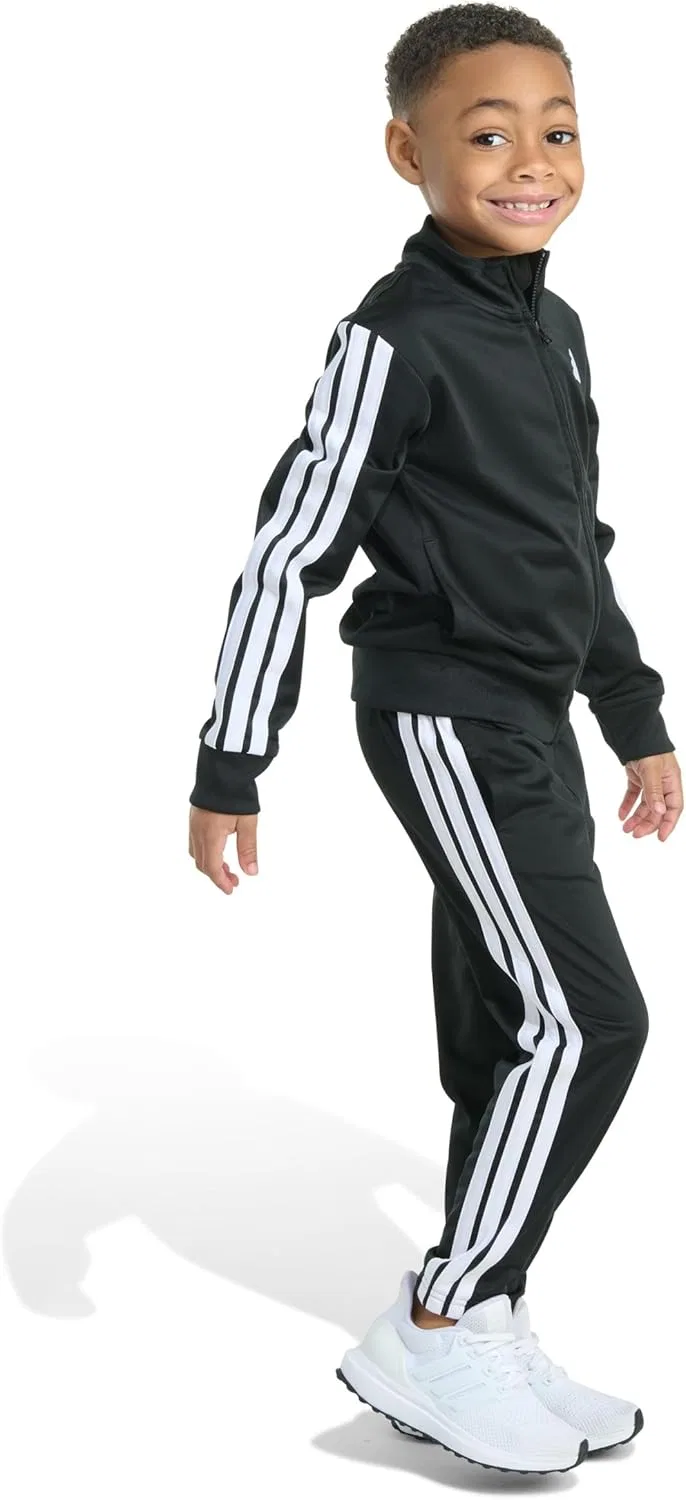 Детский спортивный костюм adidas, куртка и брюки, Black — фото 4