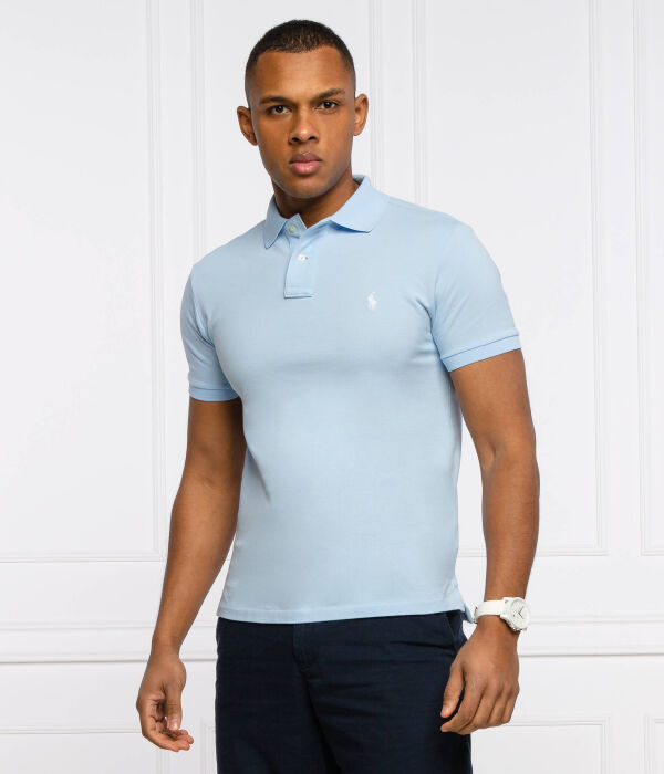 

Рубашка поло Slim fit Polo Ralph Lauren, синий