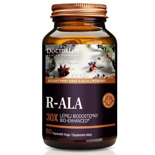 

Doctor Life, Альфалипоевая кислота R-Ala, 60 капсул.