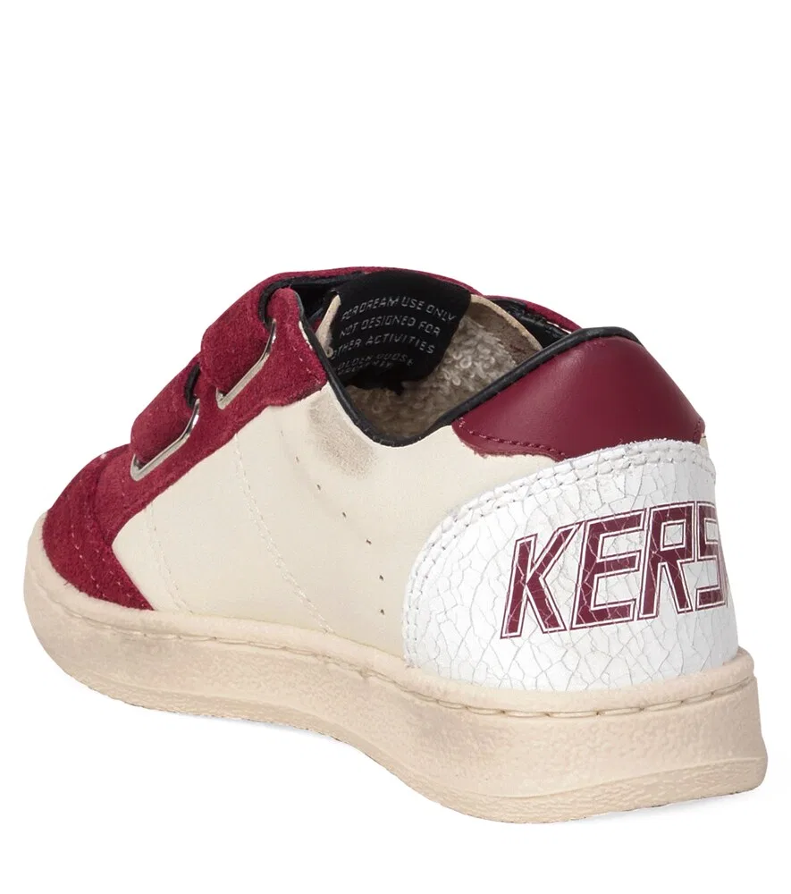 Кроссовки Ball Star из замши и кожи Golden Goose Kids, красный — фото 2