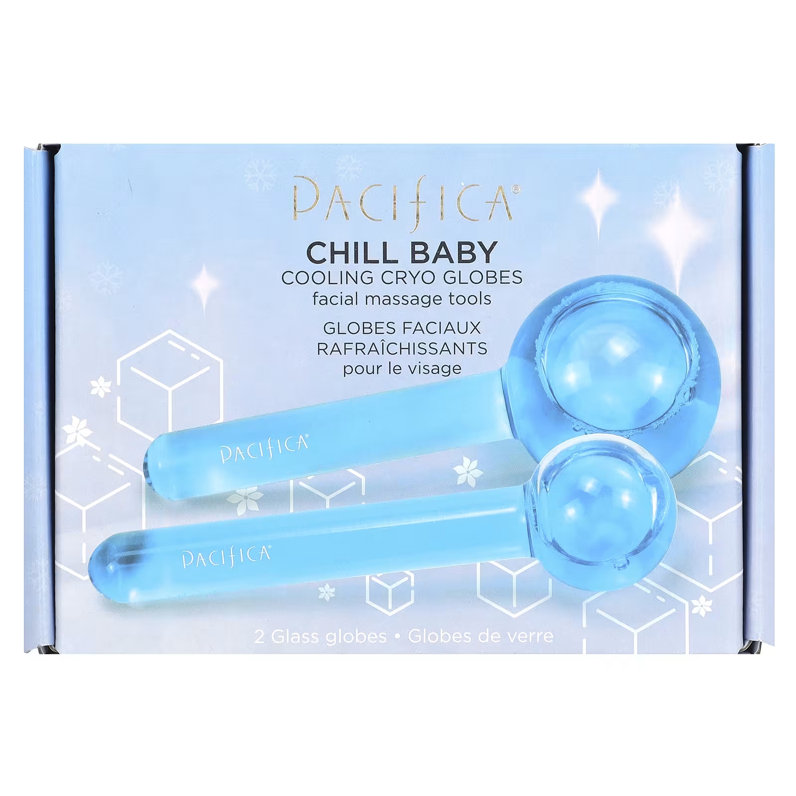 

Охлаждающий массажер для лица Pacifica Chill Baby, 2 шт