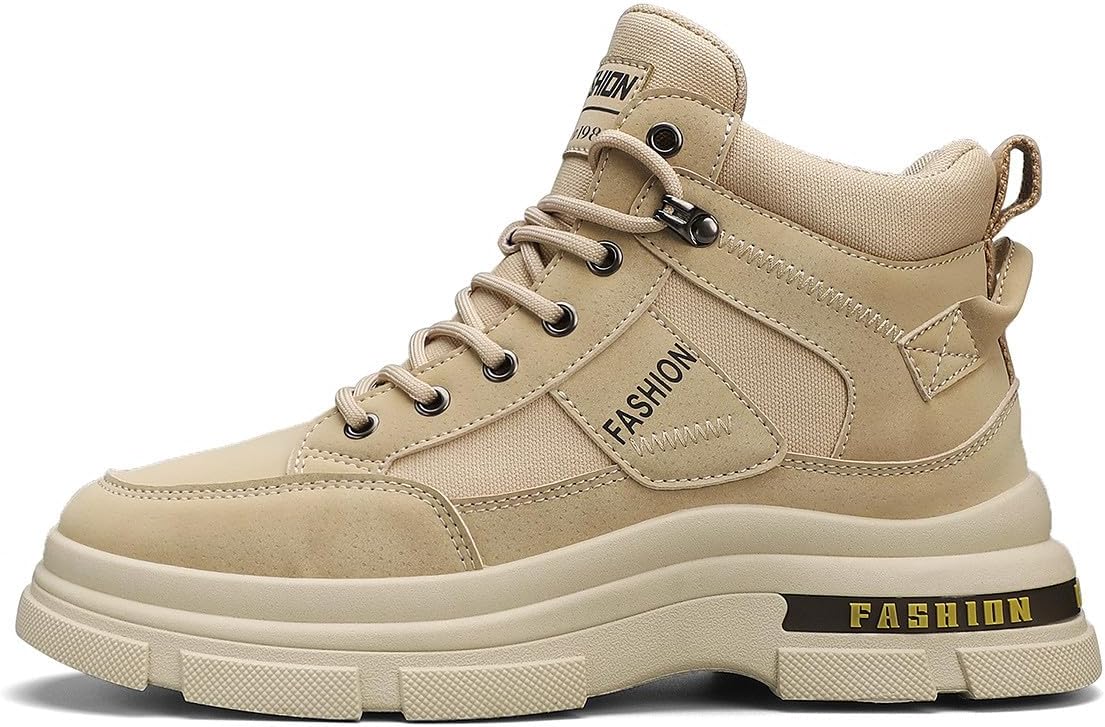 

Мужские высокие кроссовки MAUGELY для прогулок, дышащие, противоскользящие, мягкие, для активного отдыха и походов, хаки