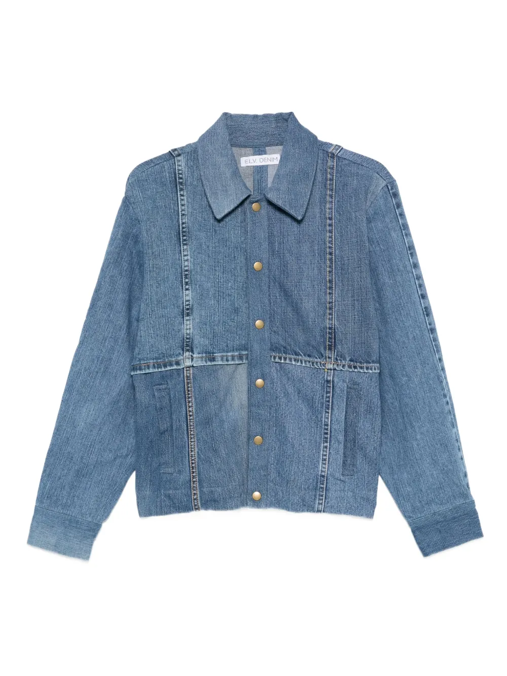 

Джинсовая куртка Kara со вставками E.L.V DENIM, синий