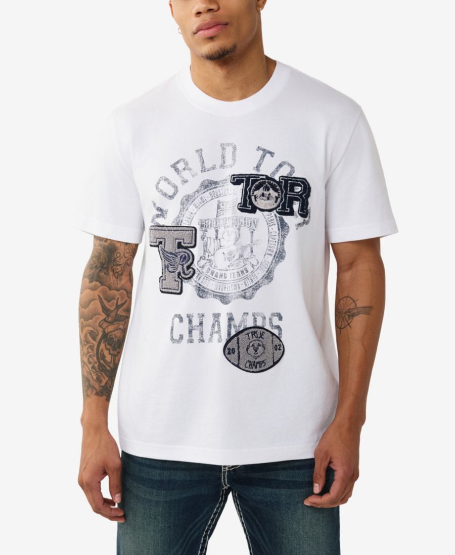

Мужская футболка с коротким рукавом World Tour Champs True Religion, Optic White, Белый, Мужская футболка с коротким рукавом World Tour Champs True Religion, Optic White