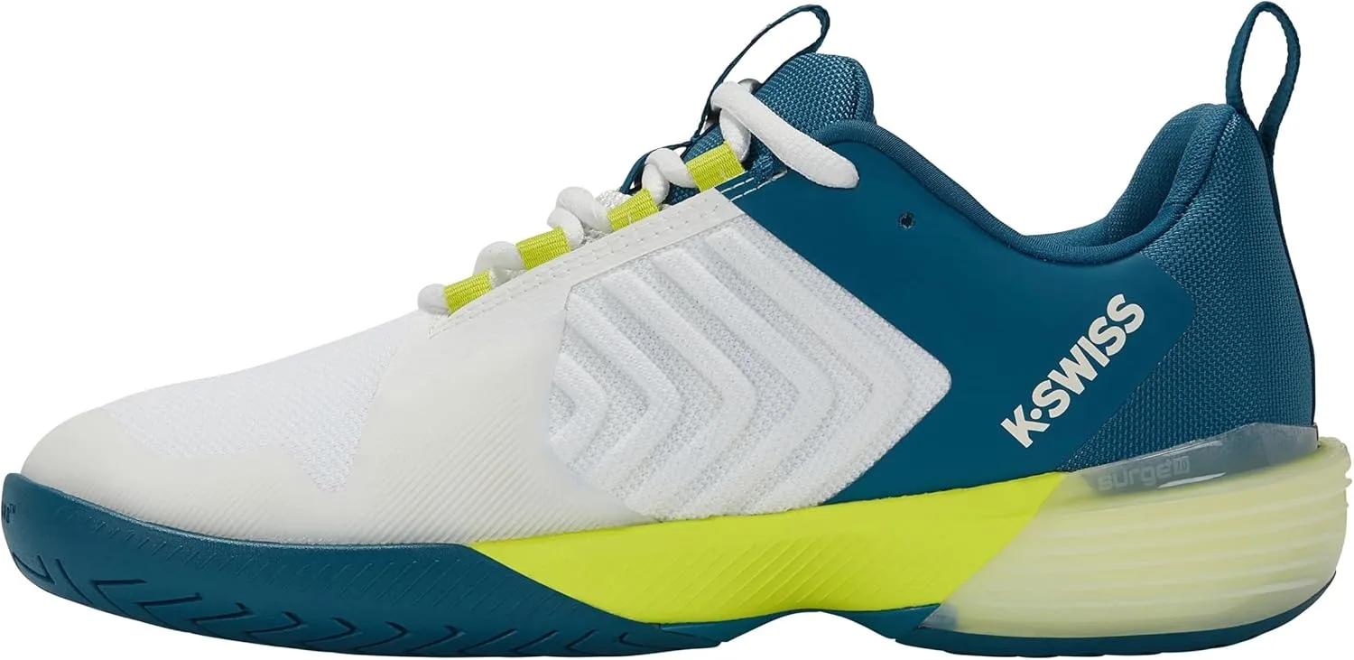 Мужские теннисные кроссовки K-Swiss Ultrashot 3. Спортивная обувь K-Swiss Performance, белый — фото 3