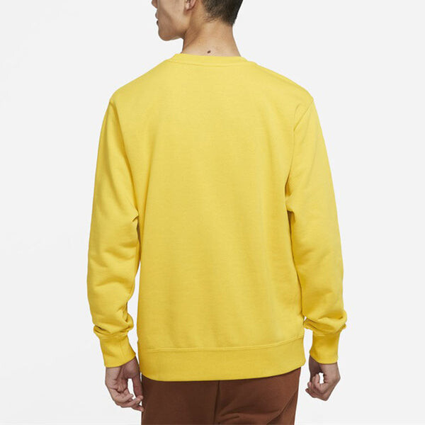 Толстовка Nike Sportswear Club Casual Sports Round Neck Pullover Yellow, желтый — фото 4