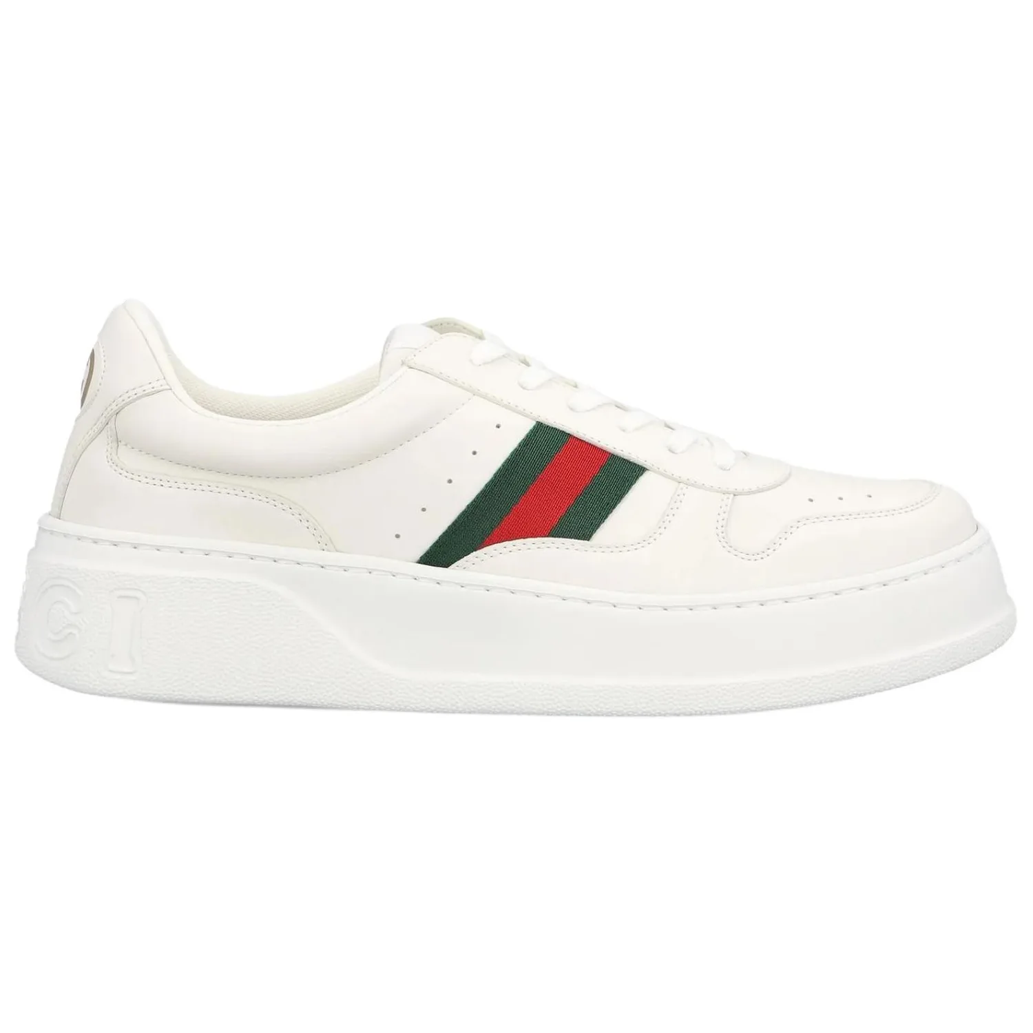 GUCCI Кроссовки для скейтбординга мужские chunky low top белые — фото 3