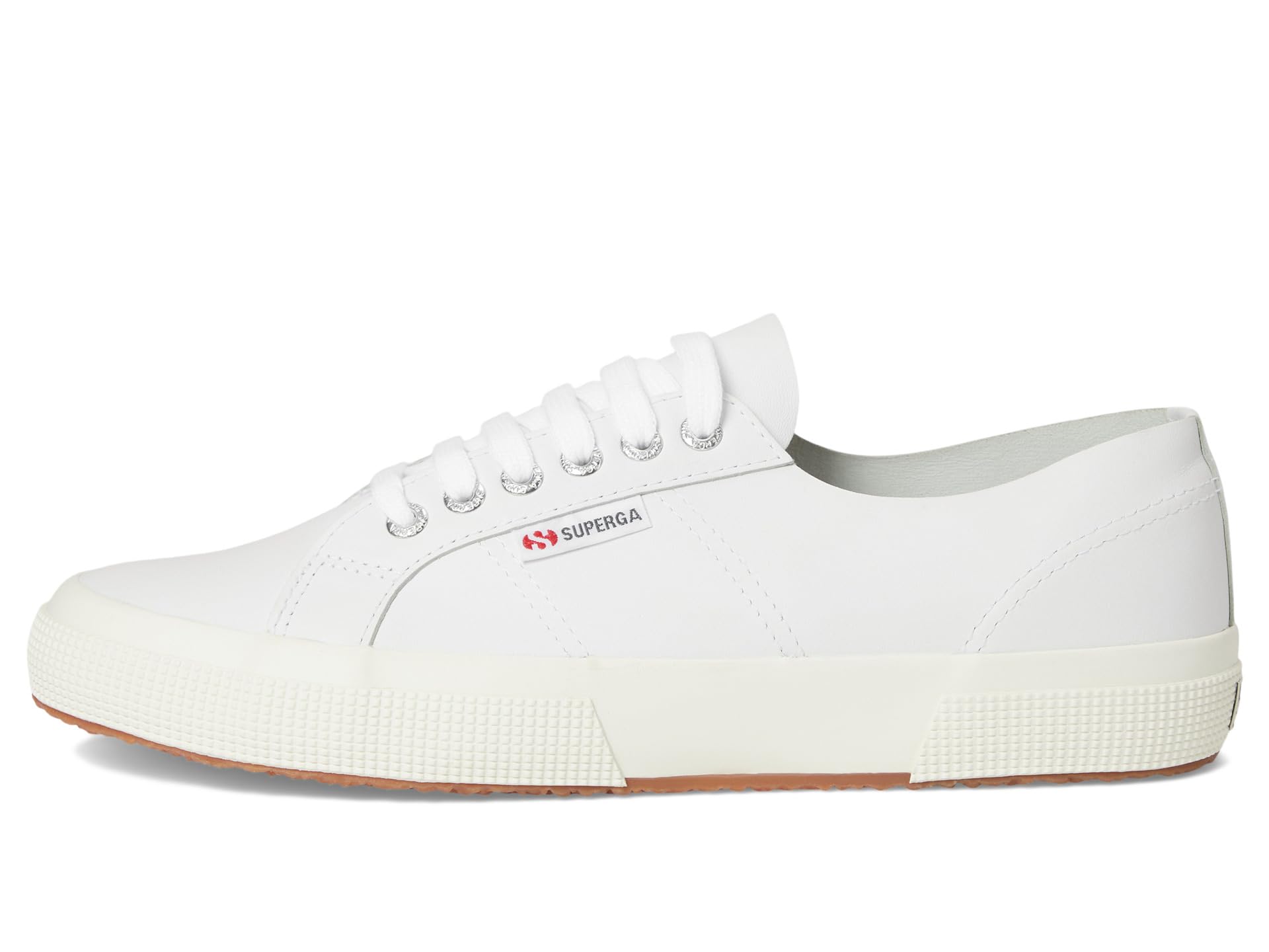 Кроссовки Unisex Superga 2750 Unlined Nappa, цвет Optical White/Silver/Favorio — фото 4