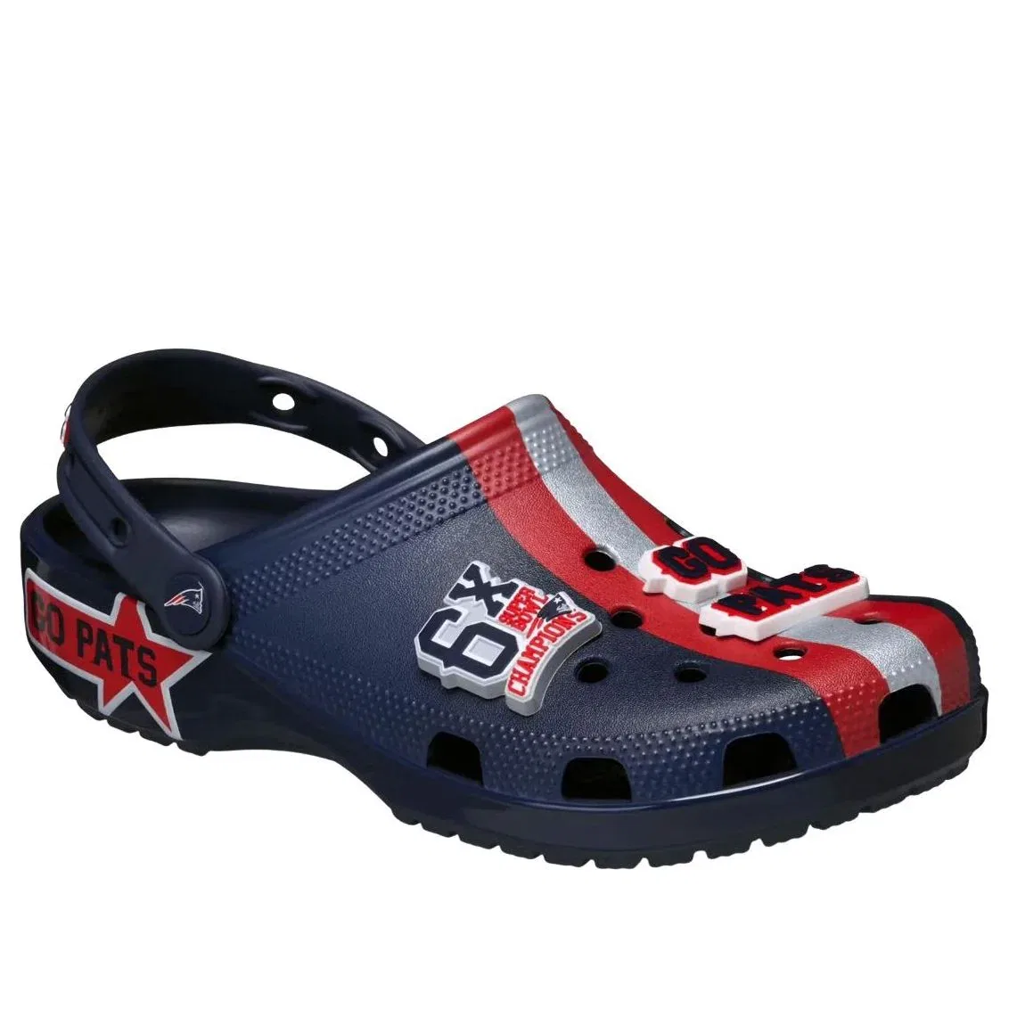 Сабо Crocs x NFL Classic Clog 'New England Patriots' 212993-90H, темно-синий — фото 2
